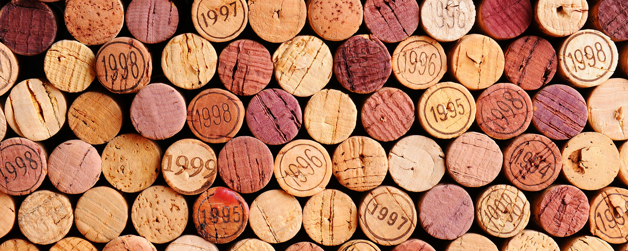 wine corks stacked neatly