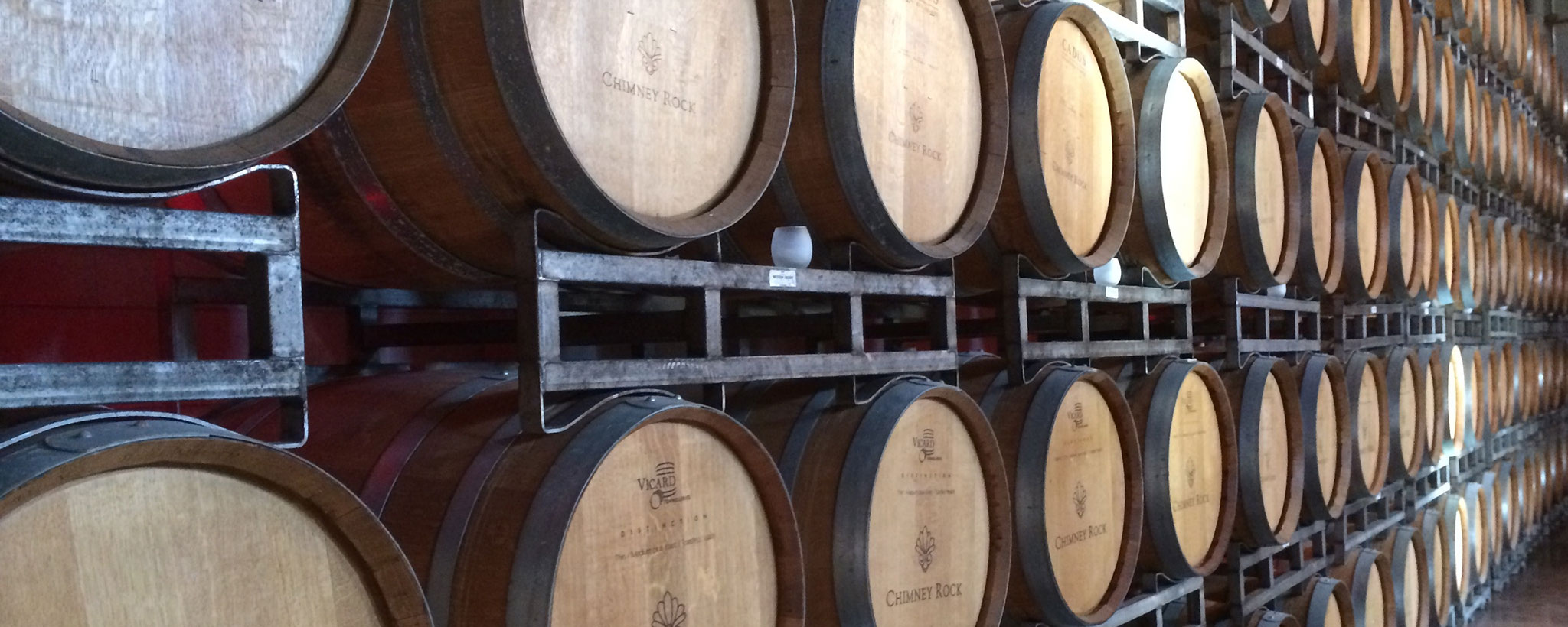 wine stored in barrels